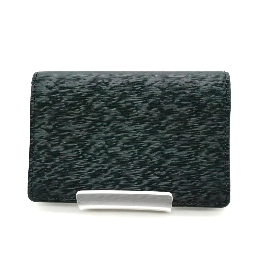 [Good condition] Porter Current Business Card Holder Card Case Navy Leather