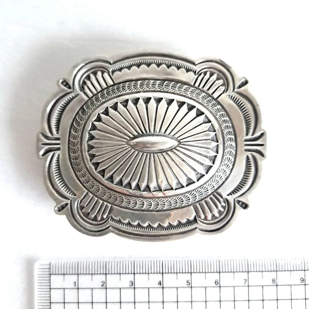 Indian Jewelry STERLING Buckle CARSON B 925