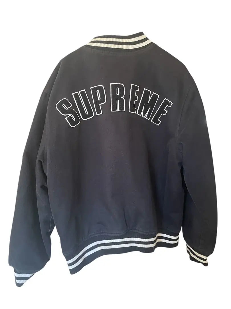 Supreme×New Era® MLB Varsity Jacket Black