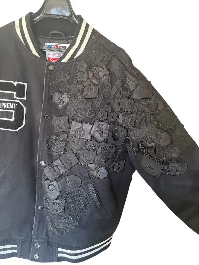 Supreme×New Era® MLB Varsity Jacket Black