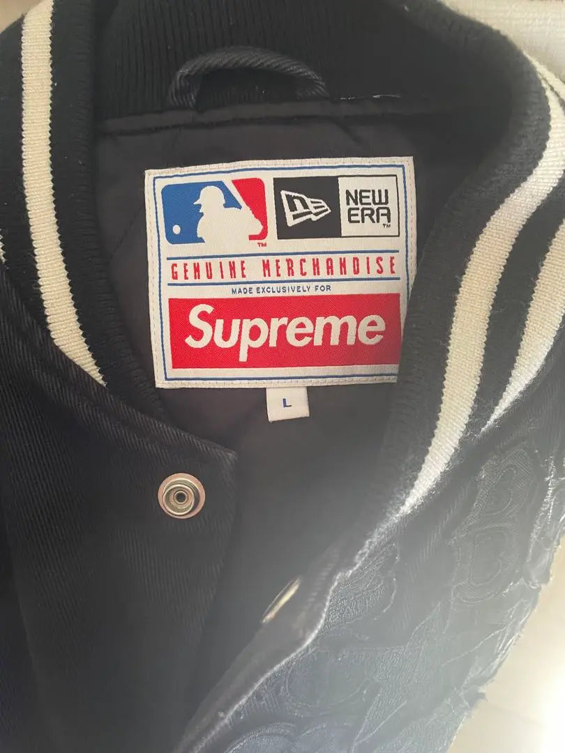 Supreme×New Era® MLB Varsity Jacket Black