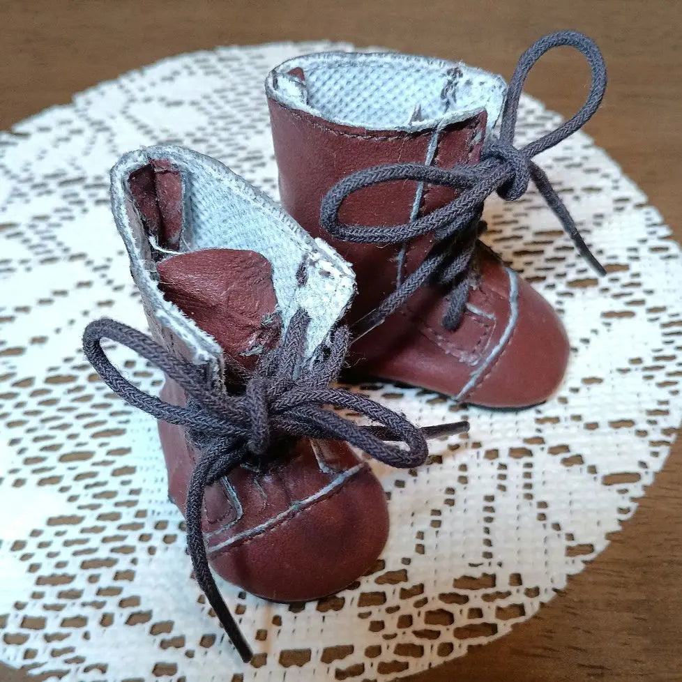 ☆Miniature boots Ichimatsu doll shoes Antique doll shoes