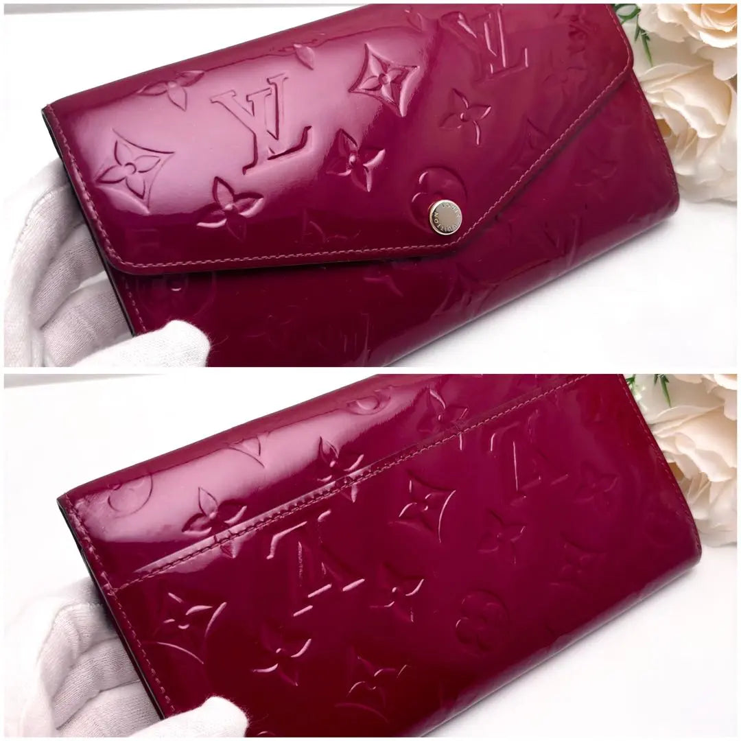 Louis Vuitton Verni Monogram Long Wallet Portofoille Sara Pink | ルイヴィトン ヴェルニ モノグラム 長財布 ポルトフォイユ サラ ピンク