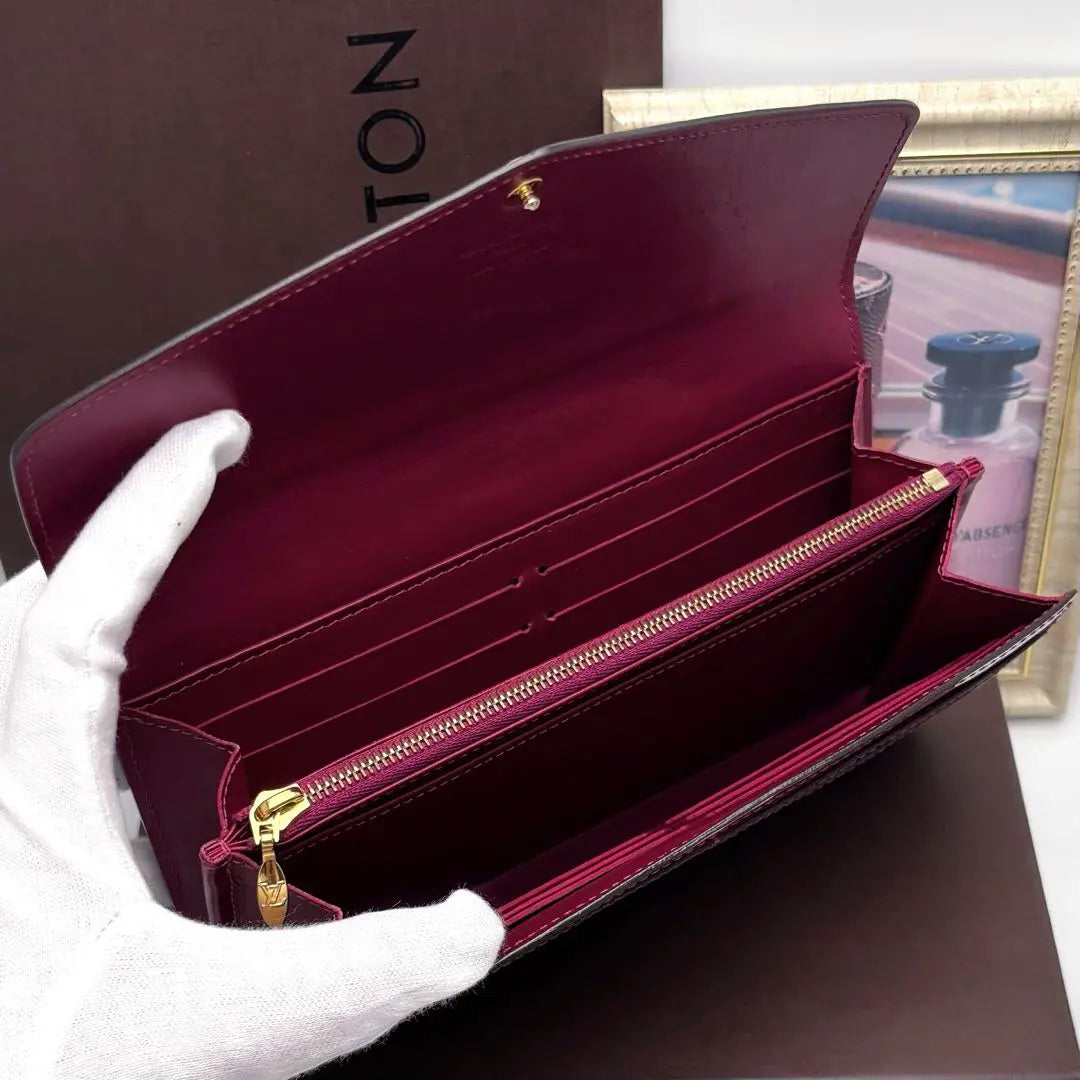 Louis Vuitton Verni Monogram Long Wallet Portofoille Sara Pink | ルイヴィトン ヴェルニ モノグラム 長財布 ポルトフォイユ サラ ピンク