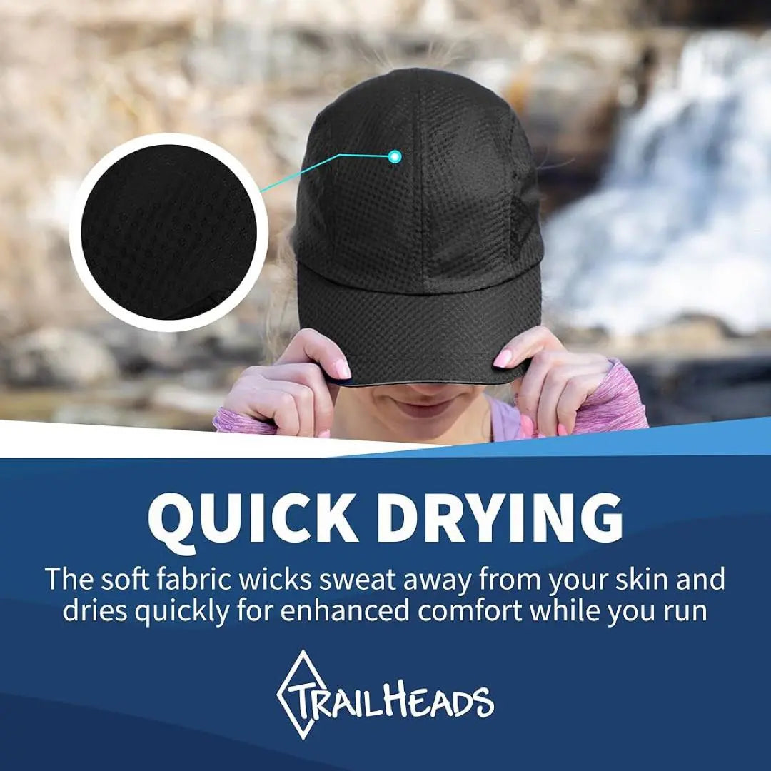 ❤️Only one item❤️TrailHeads Running Cap Women's Black