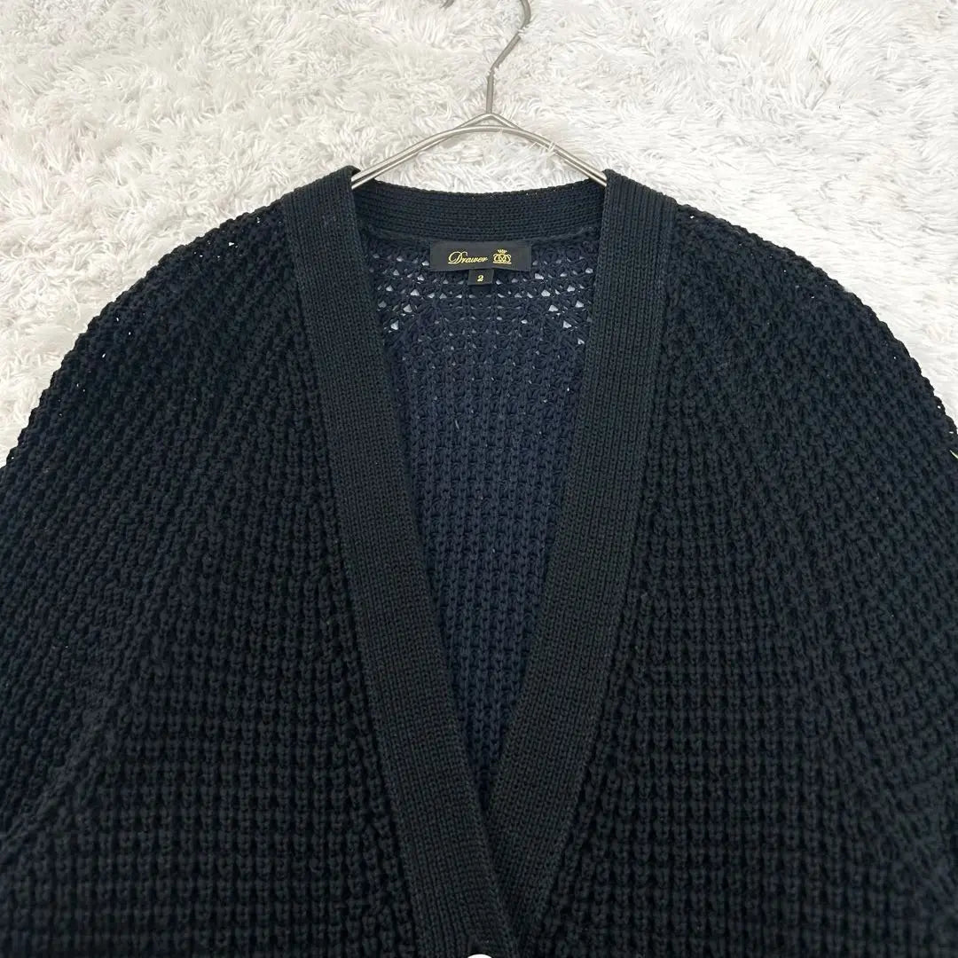 Superb condition ✨ Drawer knit cardigan thick black x navy bicolor M