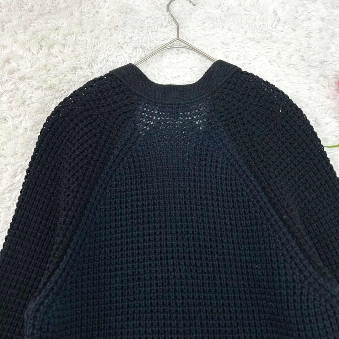 Superb condition ✨ Drawer knit cardigan thick black x navy bicolor M