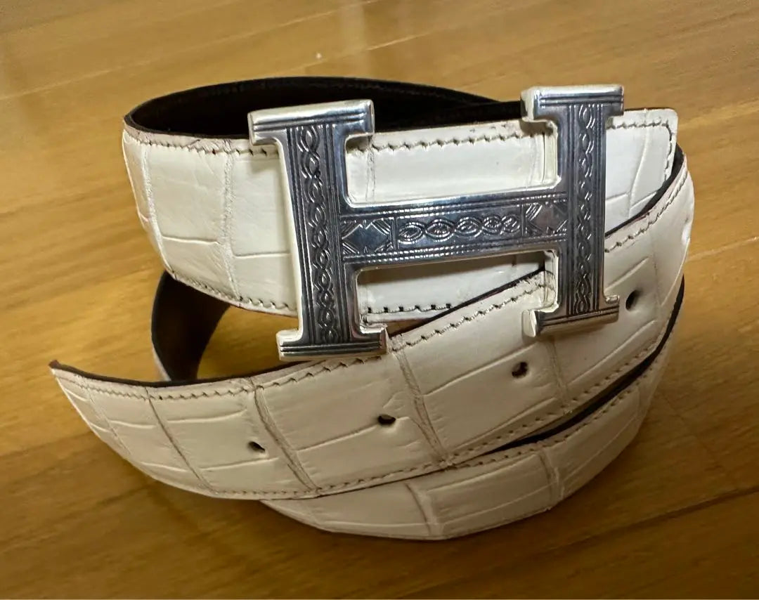 Genuine unused items HERMES Hermes too Leg Crocodile Belt Buckle | 正規品 未使用品 HERMES エルメス トゥアレグ クロコダイルベルトバックル