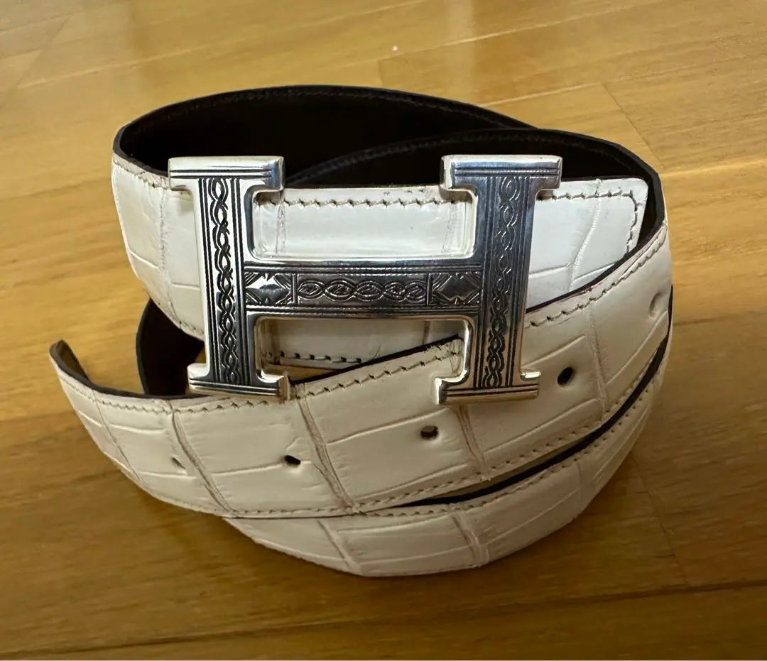 Genuine unused items HERMES Hermes too Leg Crocodile Belt Buckle | 正規品 未使用品 HERMES エルメス トゥアレグ クロコダイルベルトバックル