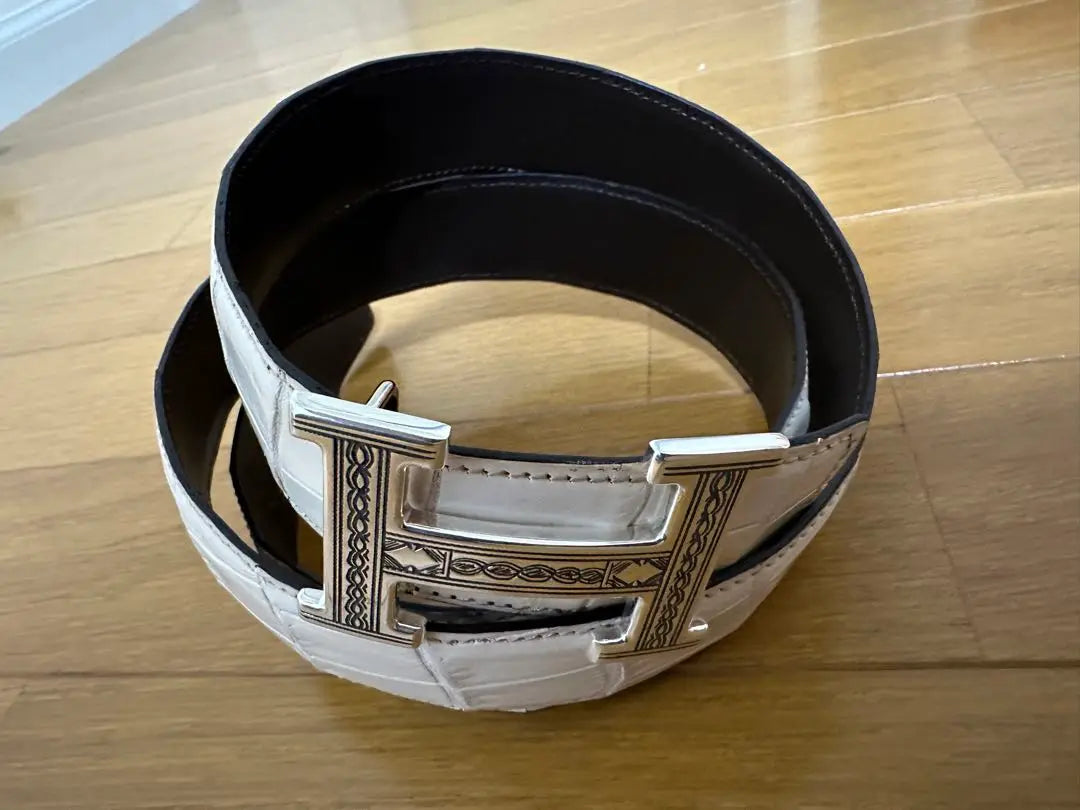 Genuine unused items HERMES Hermes too Leg Crocodile Belt Buckle | 正規品 未使用品 HERMES エルメス トゥアレグ クロコダイルベルトバックル