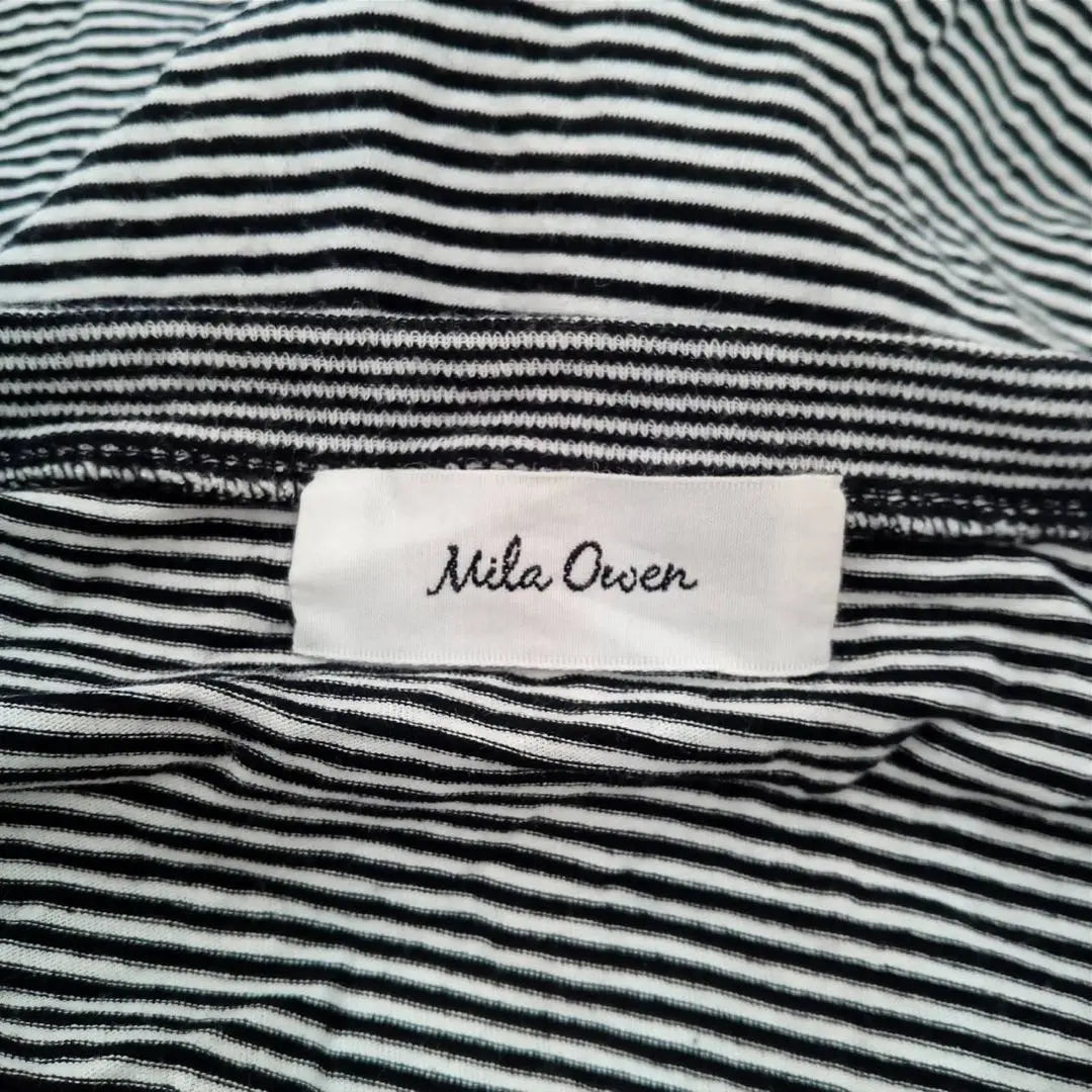 [Mila Owen] Mila Owen (0) border cut and sew * ribbon hem * 100 cotton