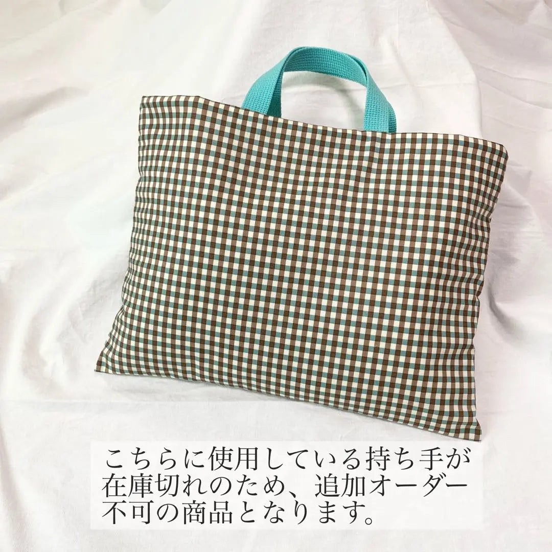 Lesson bag picture book bag/ chocolate mint | レッスンバッグ　絵本バッグ　/ チョコミント