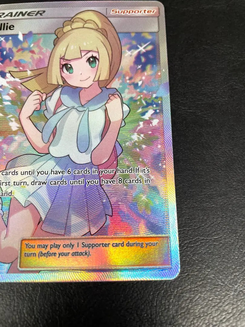 Tarjeta Pokémon original de Ganba Lilier SR versión en inglés