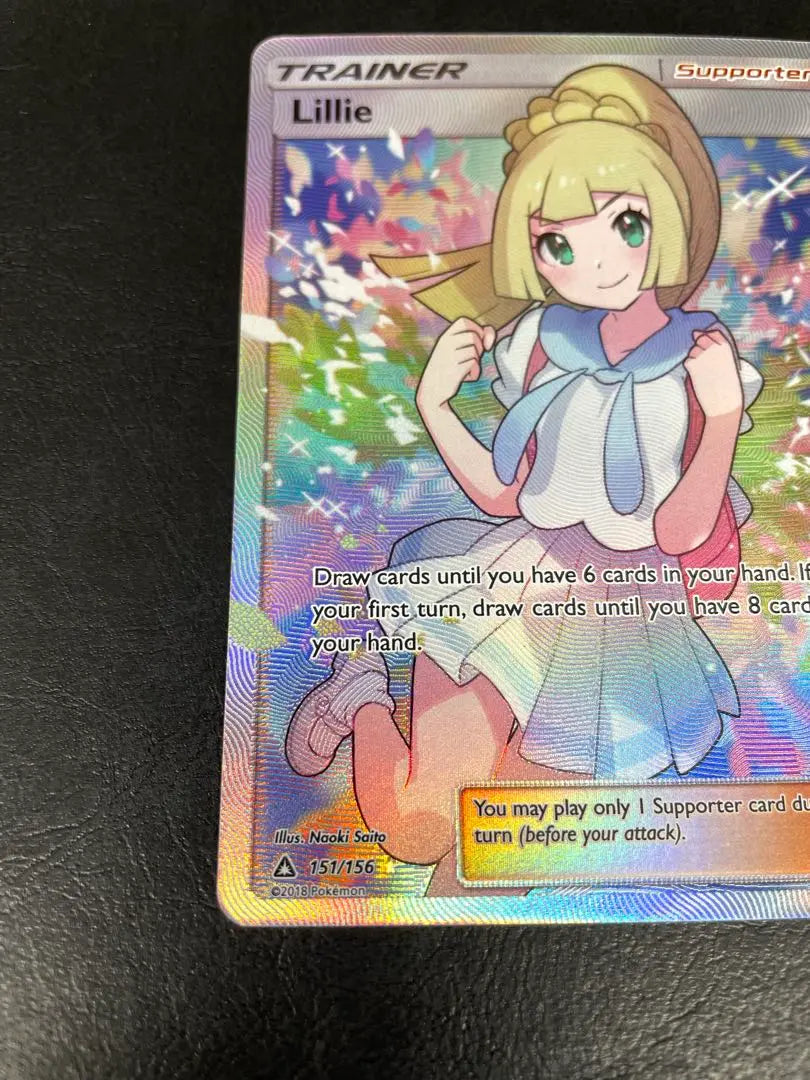 Tarjeta Pokémon original de Ganba Lilier SR versión en inglés