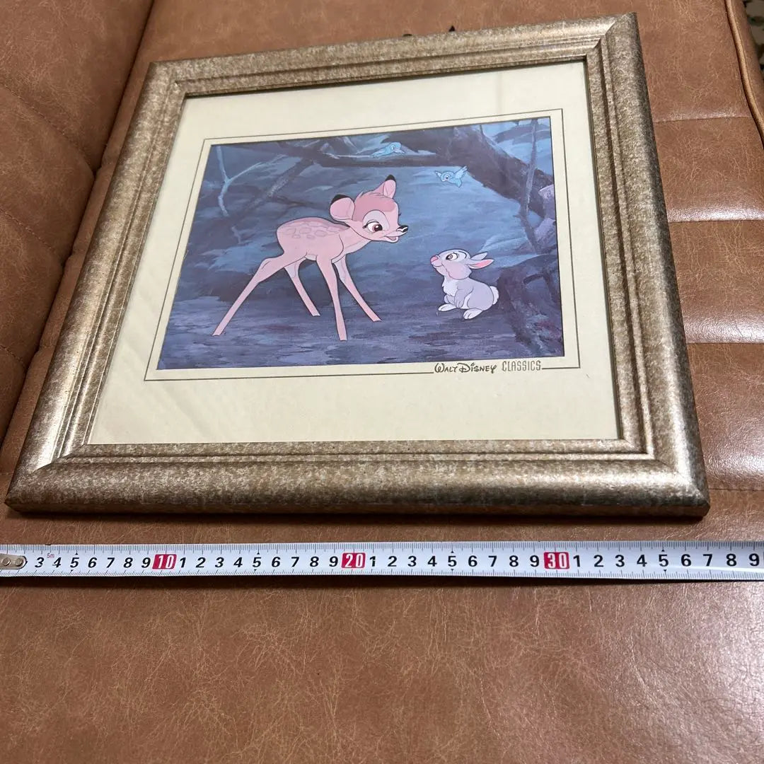 ★Bambi and Tonsuke Walt Disney Classic Wall Hanging Painting Retro