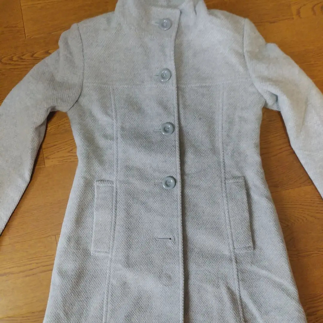 Beautiful condition ☆ Light gray coat size 7AR Women's MISS PARIS