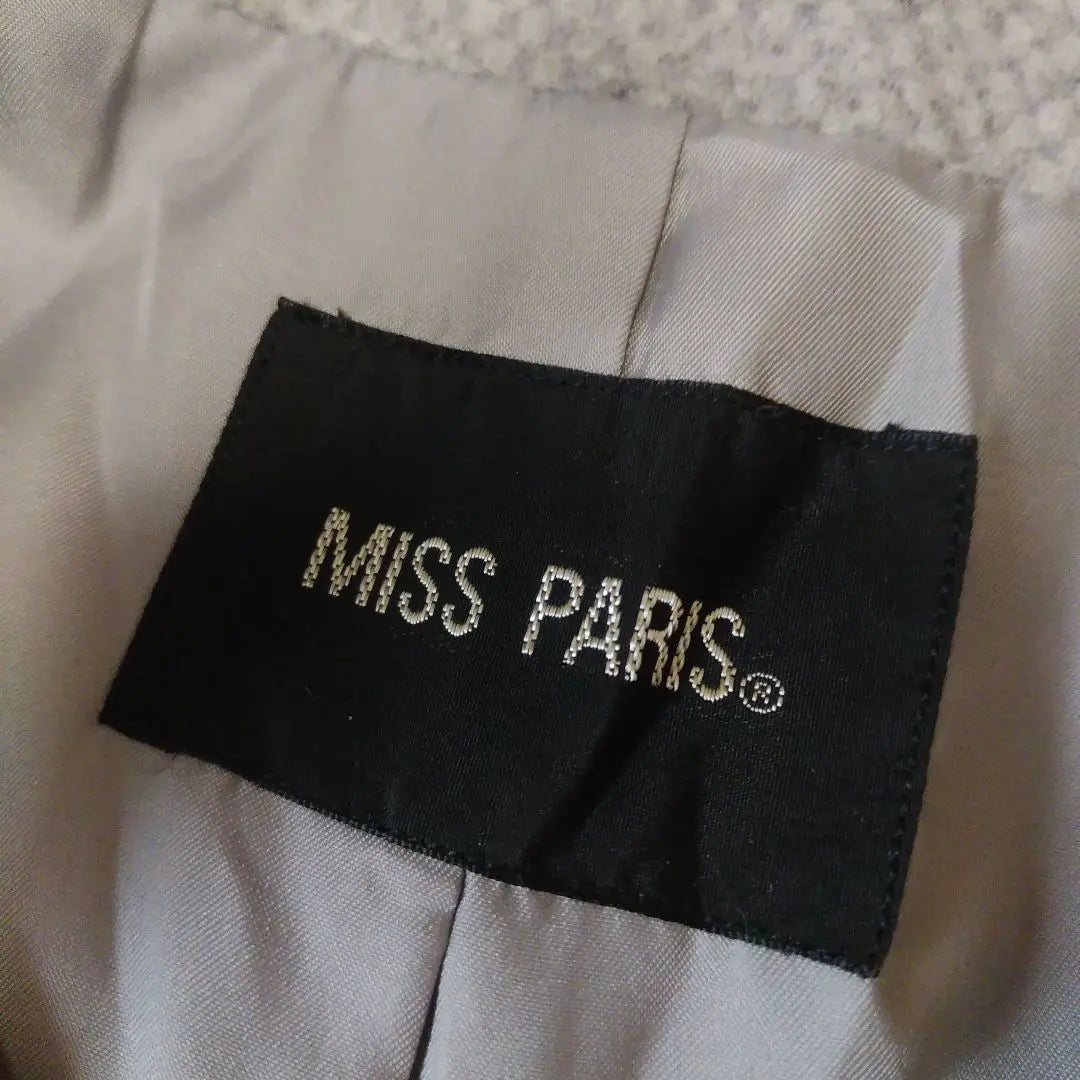 Beautiful condition ☆ Light gray coat size 7AR Women's MISS PARIS