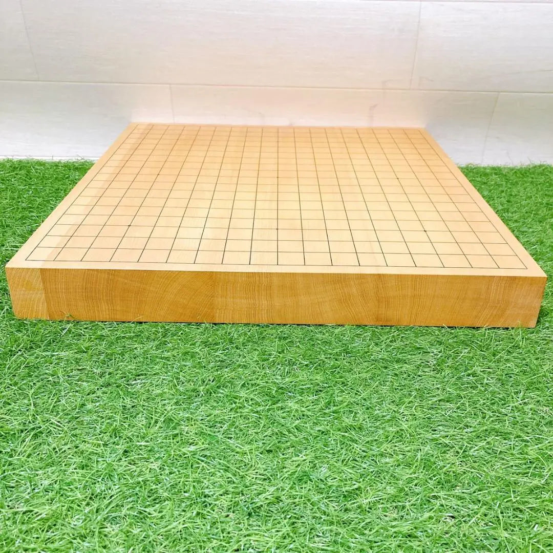 [High quality natural wood, real wood, straight grained top and bottom] Tabletop Go board, 1.7 size, Hagi board