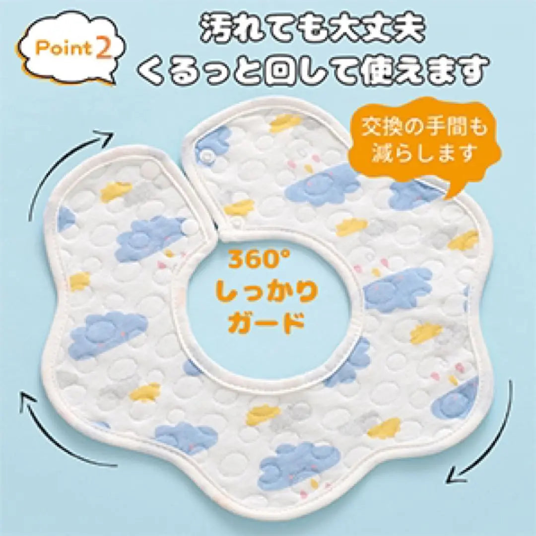 [Limited to one item✨] Hayner Dan Stylish Bib Baby Children Waterproof Water-absorbent Cotton