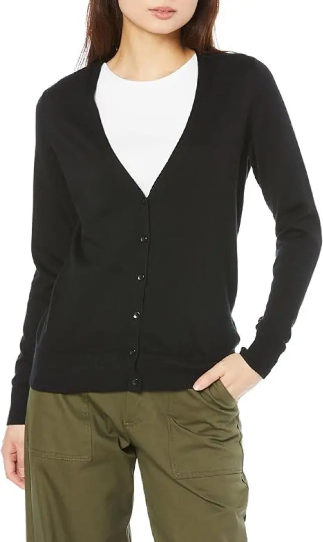 First come, first served! ️ Cardigan Lightweight V-neck Women's Black