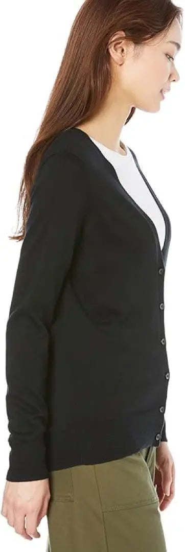 First come, first served! ️ Cardigan Lightweight V-neck Women's Black