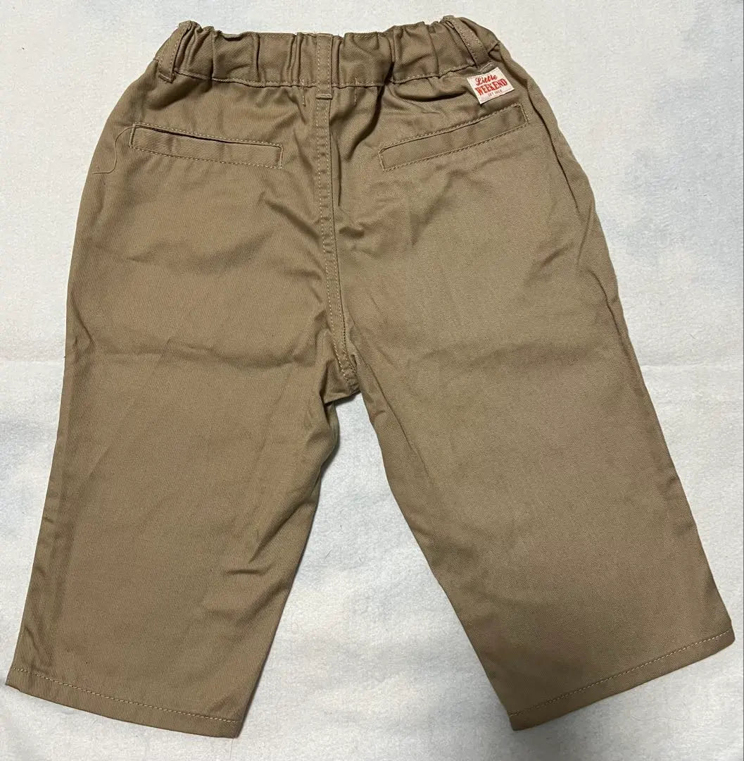 Shimamura LITTLE WEEKEND Chino Pants Beige 90cm | しまむら LITTLE WEEKEND チノパン ベージュ 90cm