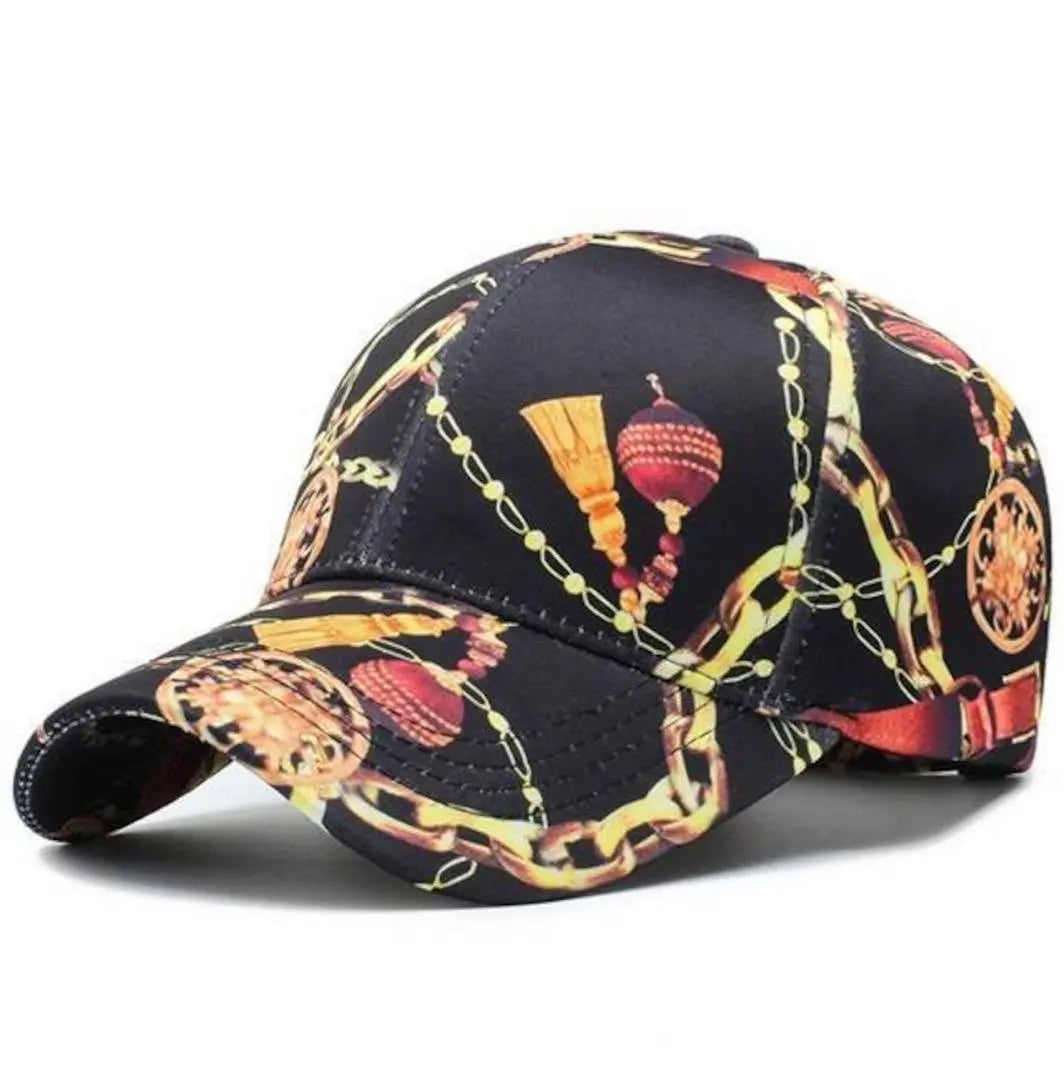 Dance type ◆All-over pattern cap ♪Hat ◆Free shipping ☆ Korean hip hop unisex