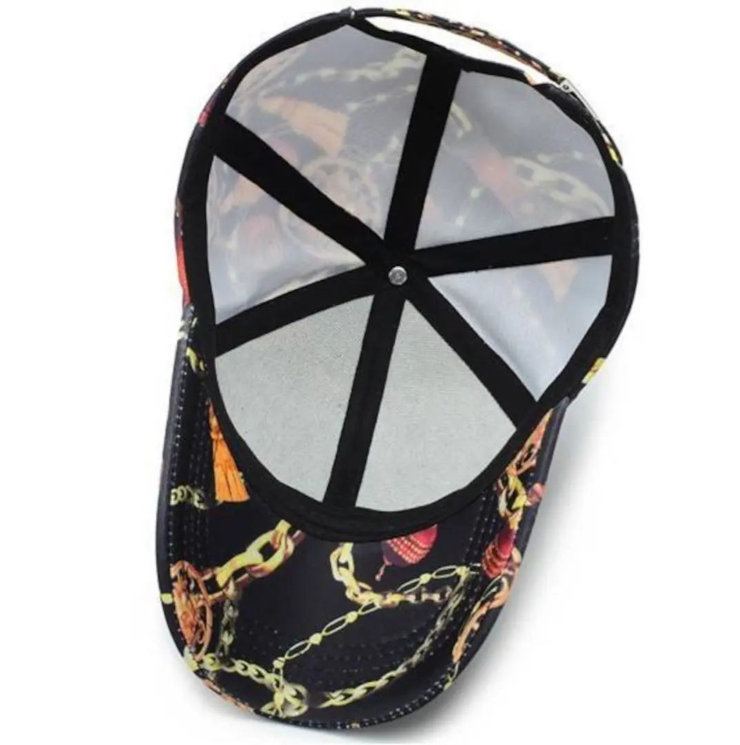 Dance type ◆All-over pattern cap ♪Hat ◆Free shipping ☆ Korean hip hop unisex