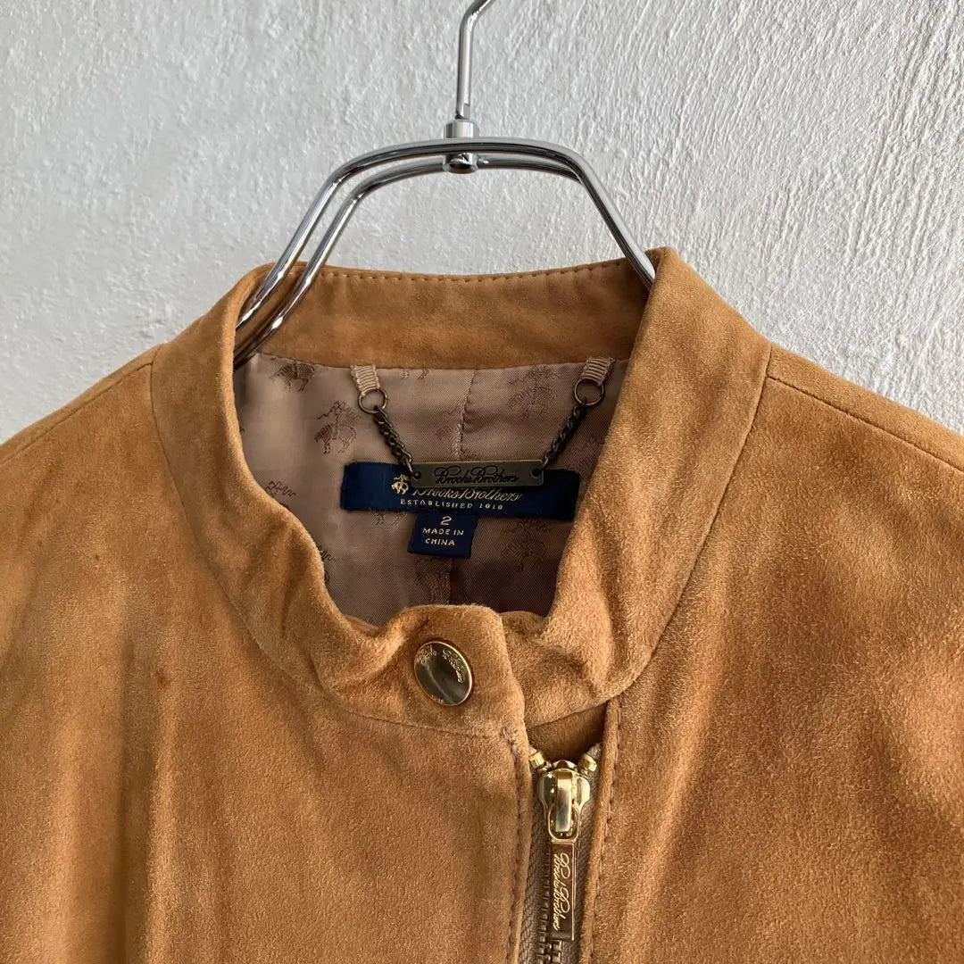 Brooks Brothers Suede Single Rider's Jacket