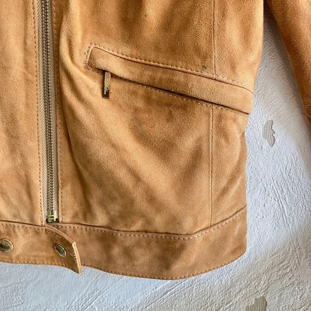 Brooks Brothers Suede Single Rider's Jacket