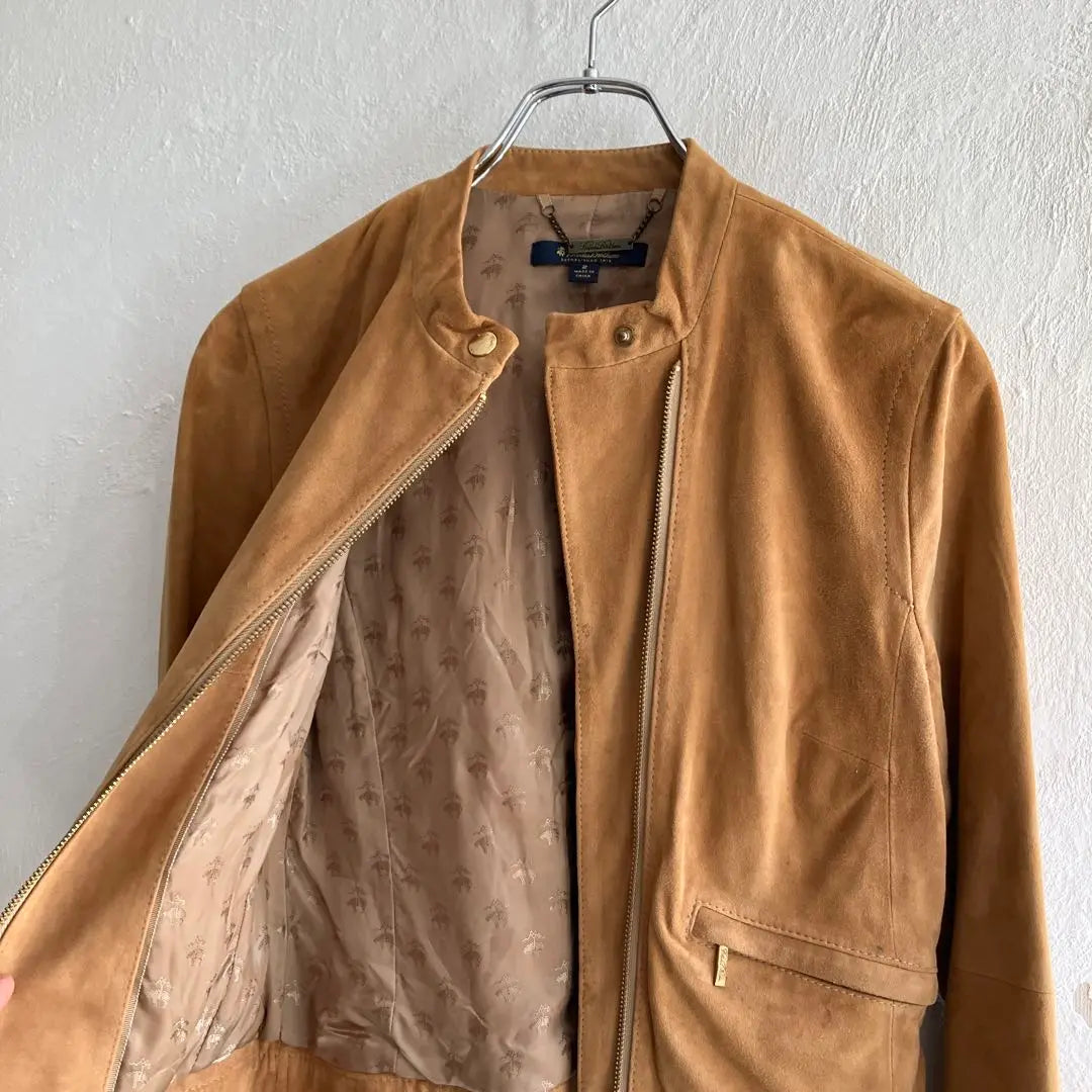 Brooks Brothers Suede Single Rider's Jacket