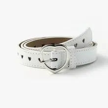 Belt Kids Junior Women Cute White Size Adjustable Waist Mark