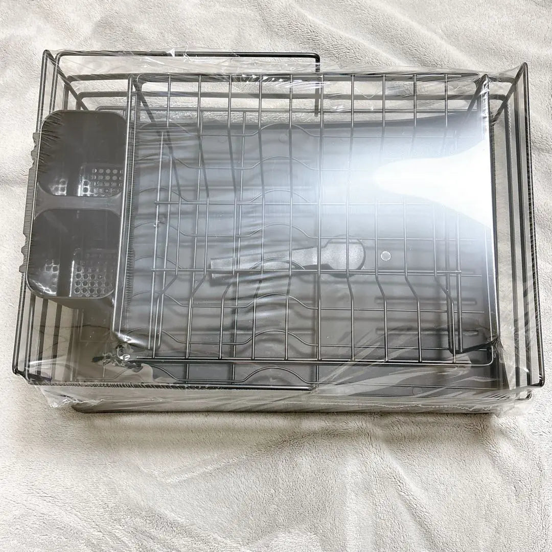 New ❤️ Drainer Rack Drainer Basket Black