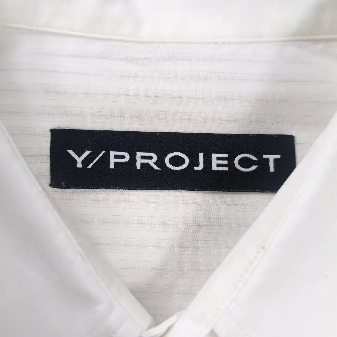 [Rare] Y/PROJECT logo embroidered striped shirt