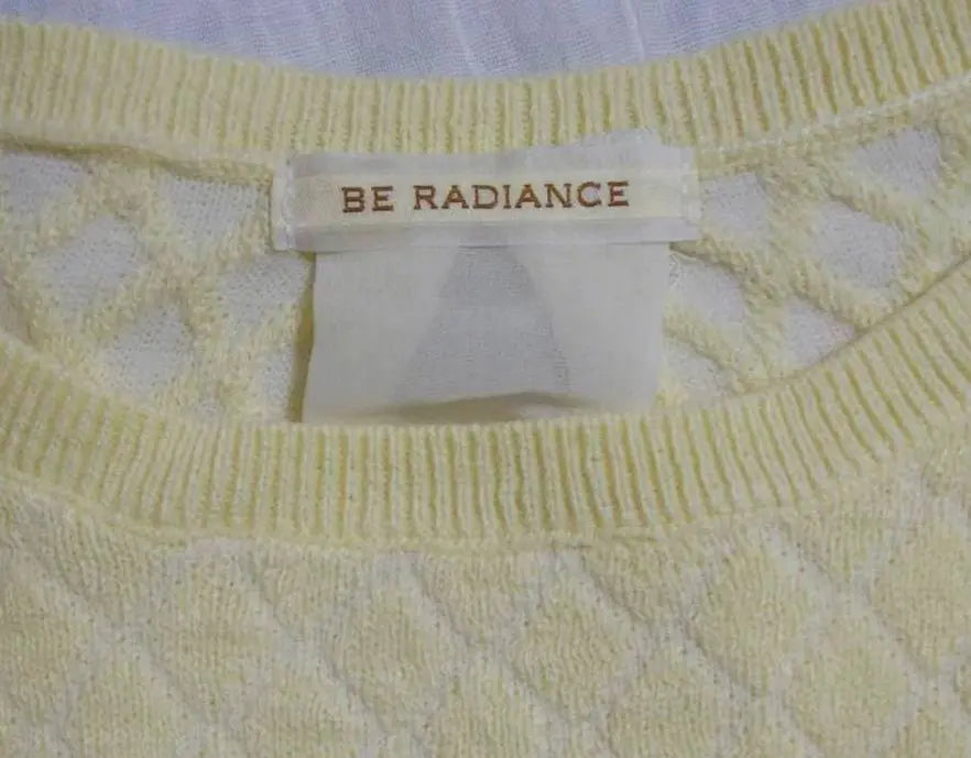 BE RADIANCE Back ribbon waffle knit