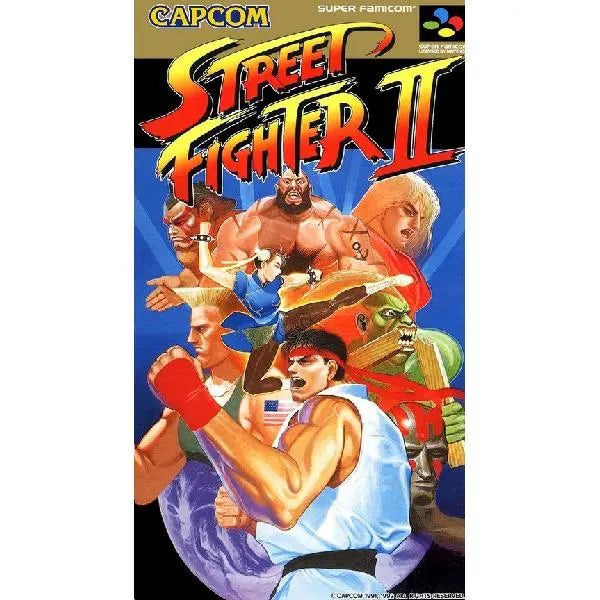 SFC Street Fighter II Strike 2 Capcom Masterpiece Fighting Game Ported