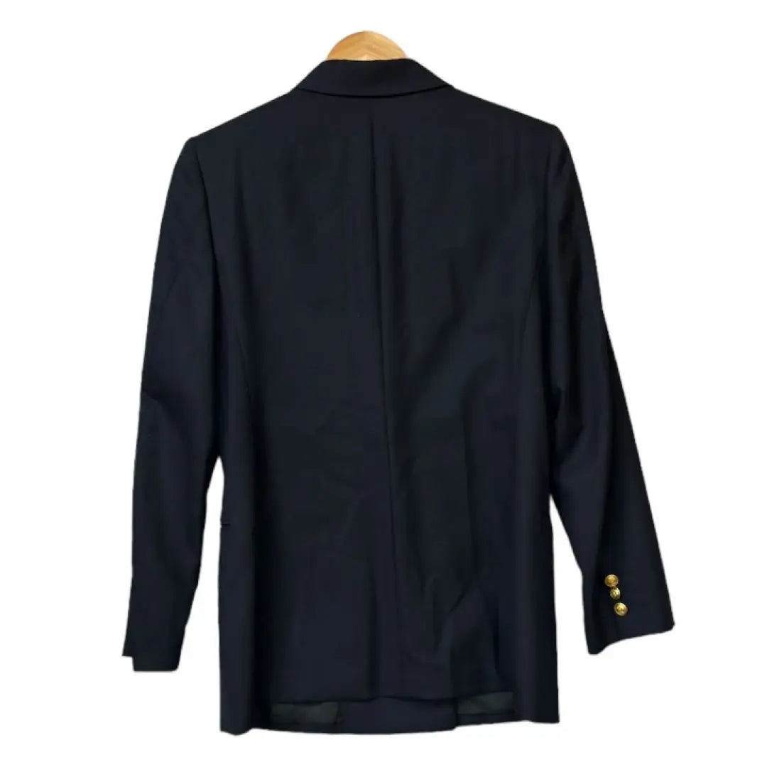 black&white gold button tailored blazer navy double navy blue blazer