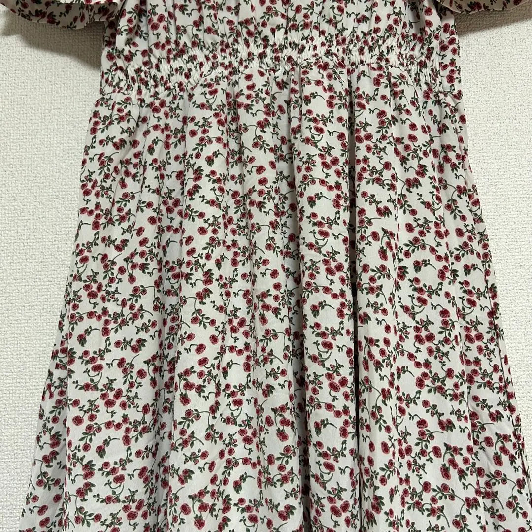 Traje de baño de una pieza largo con estampado de flores Mellow Lani, color marinero, lindo blanco x rojo XL