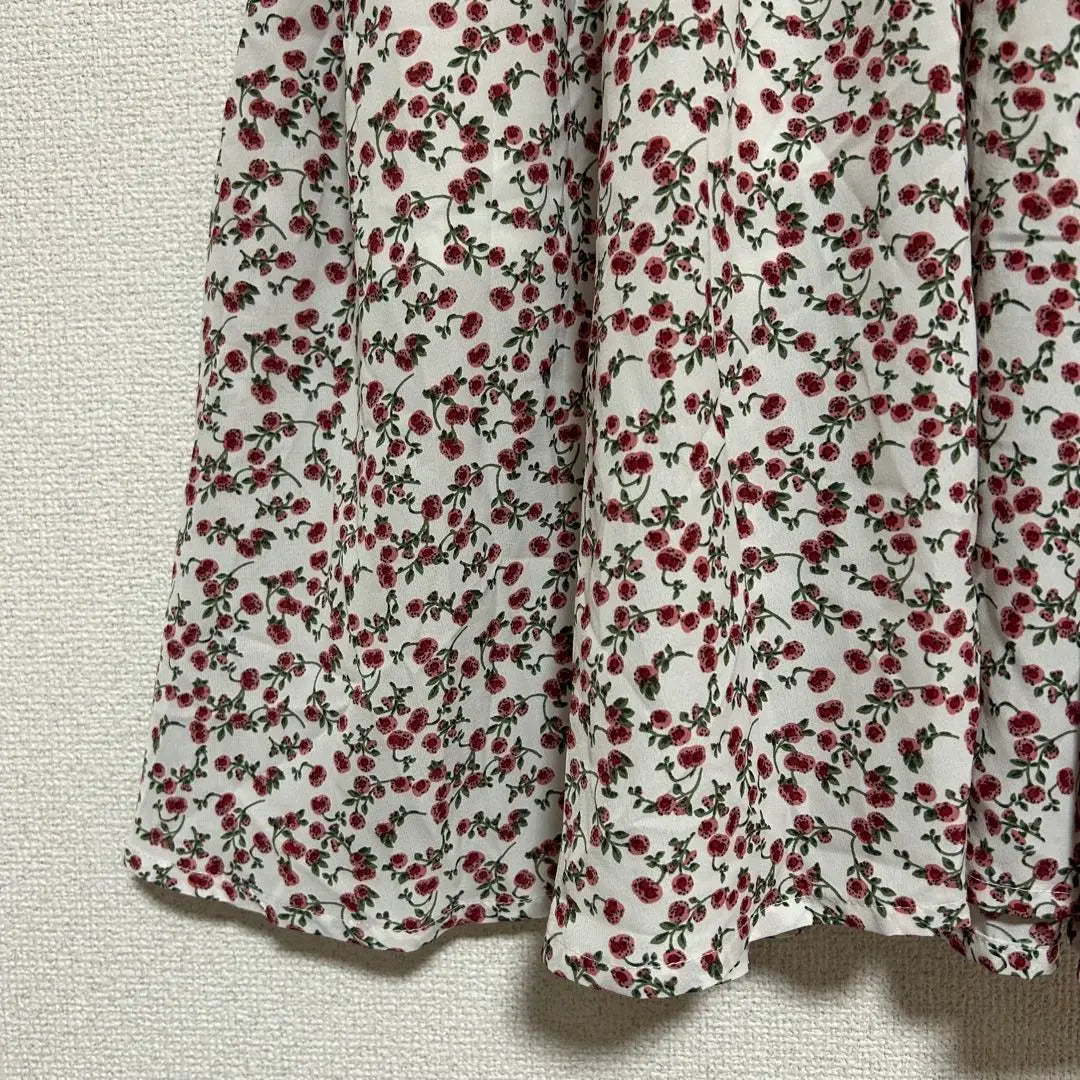 Traje de baño de una pieza largo con estampado de flores Mellow Lani, color marinero, lindo blanco x rojo XL