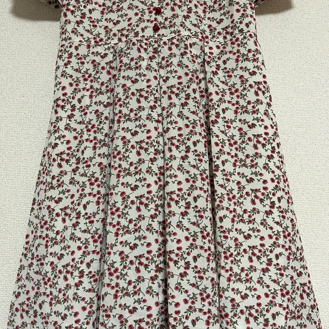 Traje de baño de una pieza largo con estampado de flores Mellow Lani, color marinero, lindo blanco x rojo XL