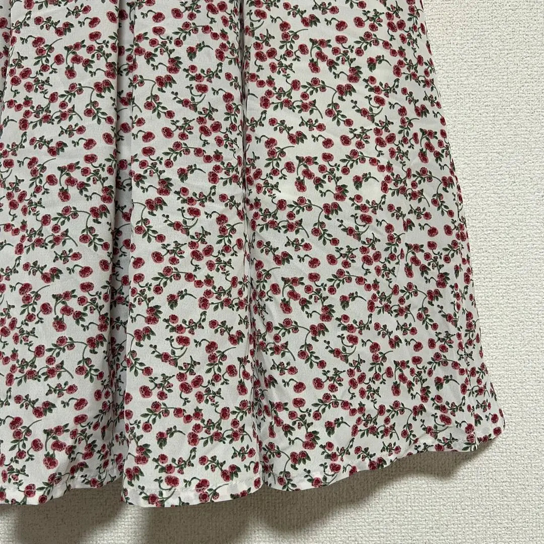 Traje de baño de una pieza largo con estampado de flores Mellow Lani, color marinero, lindo blanco x rojo XL