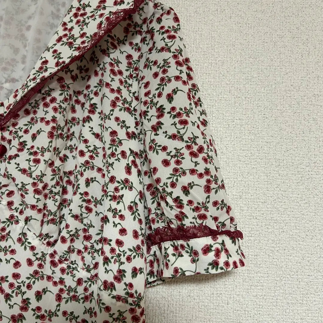 Traje de baño de una pieza largo con estampado de flores Mellow Lani, color marinero, lindo blanco x rojo XL