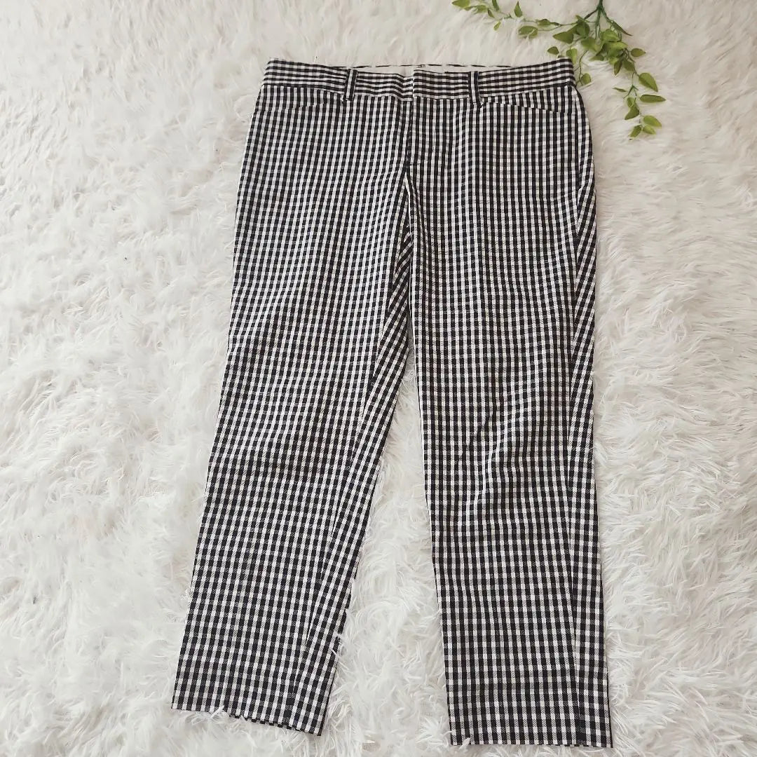 [Good condition] Untitle UNTITLED Gingham Check Cropped Pants M