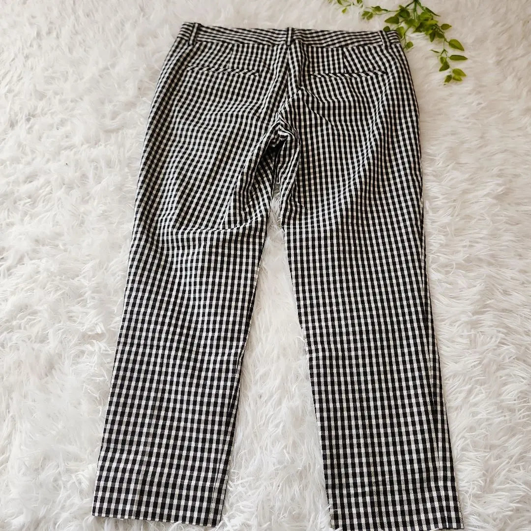 [Good condition] Untitle UNTITLED Gingham Check Cropped Pants M