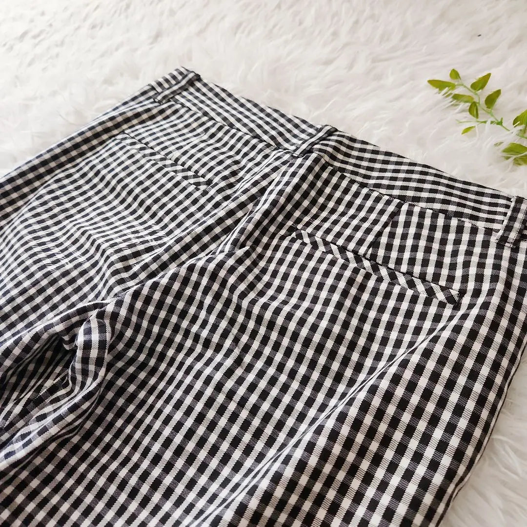 [Good condition] Untitle UNTITLED Gingham Check Cropped Pants M