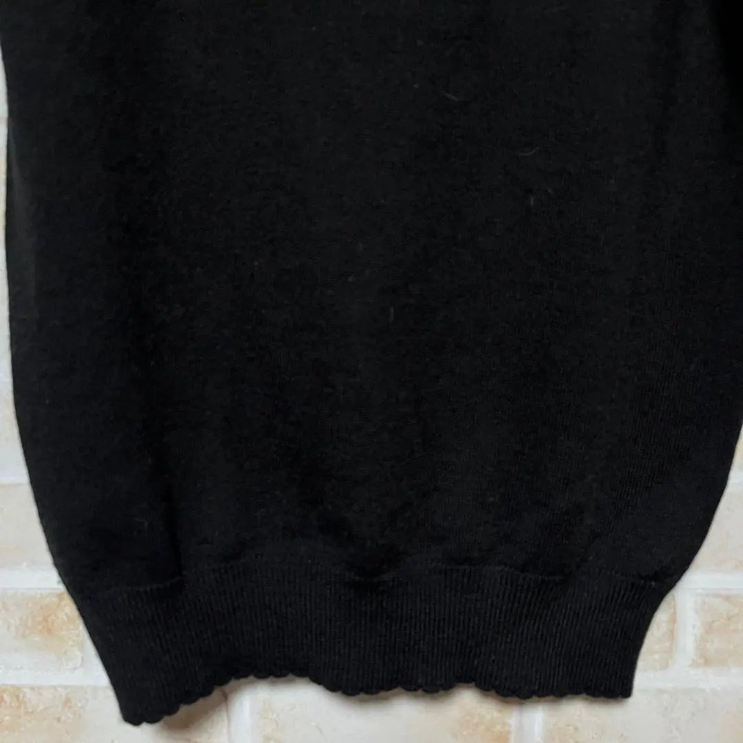 Beautiful condition ◎ Pride Glide Women's short sleeve knit black 38(M)