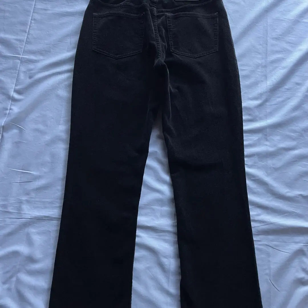 90s POLO JEANS CO. black corduroy flare