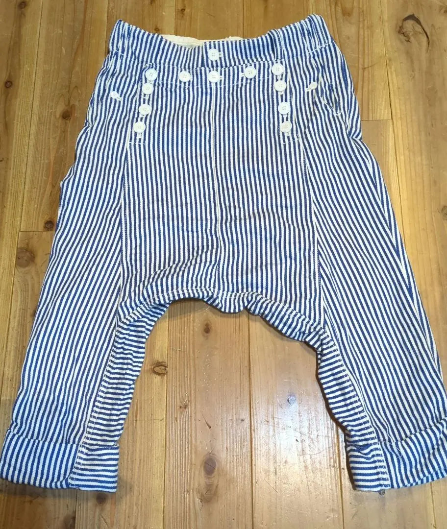 Ne-net/Nenet Denim Sarouel Pants Blue and White Striped Sarouel Pants