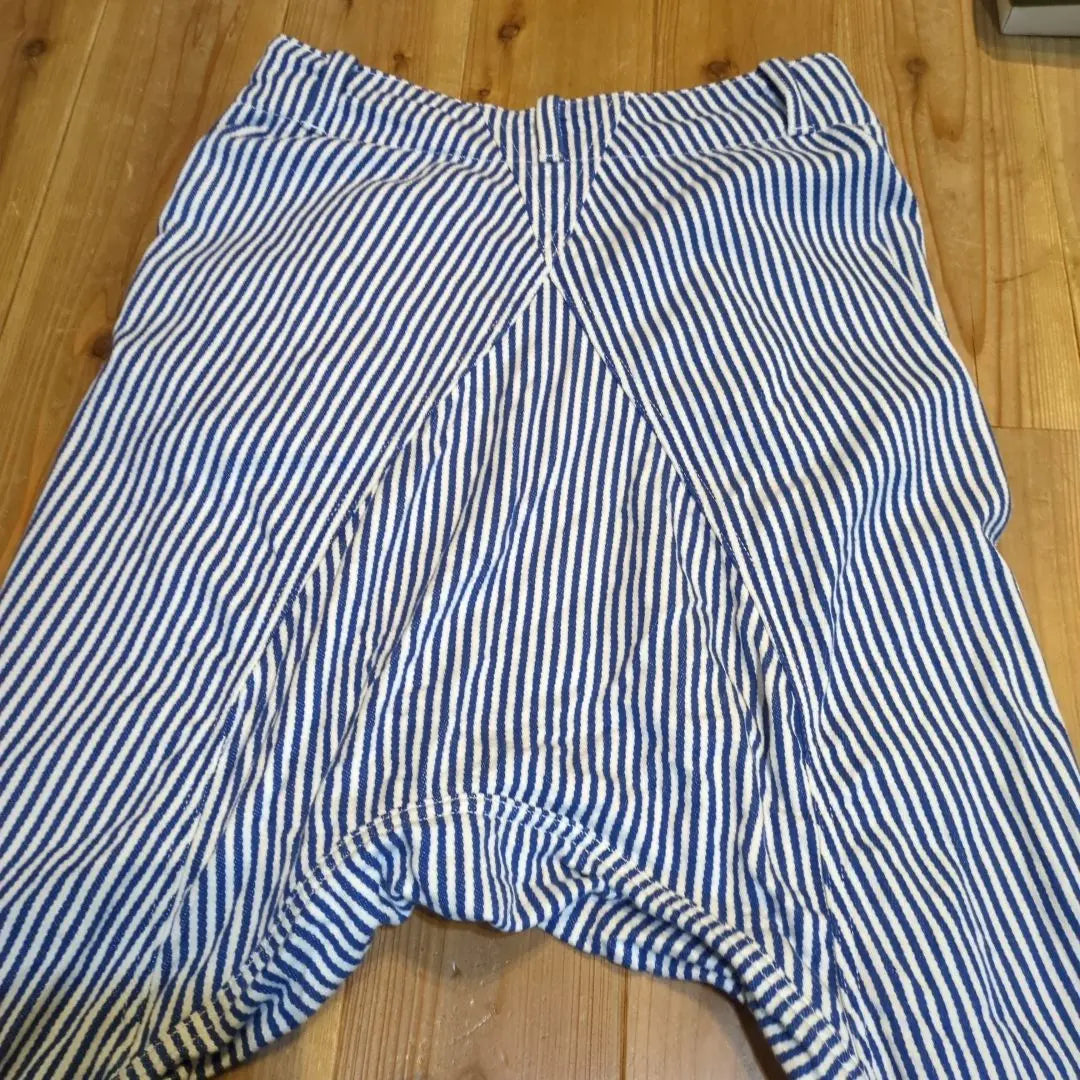 Ne-net/Nenet Denim Sarouel Pants Blue and White Striped Sarouel Pants