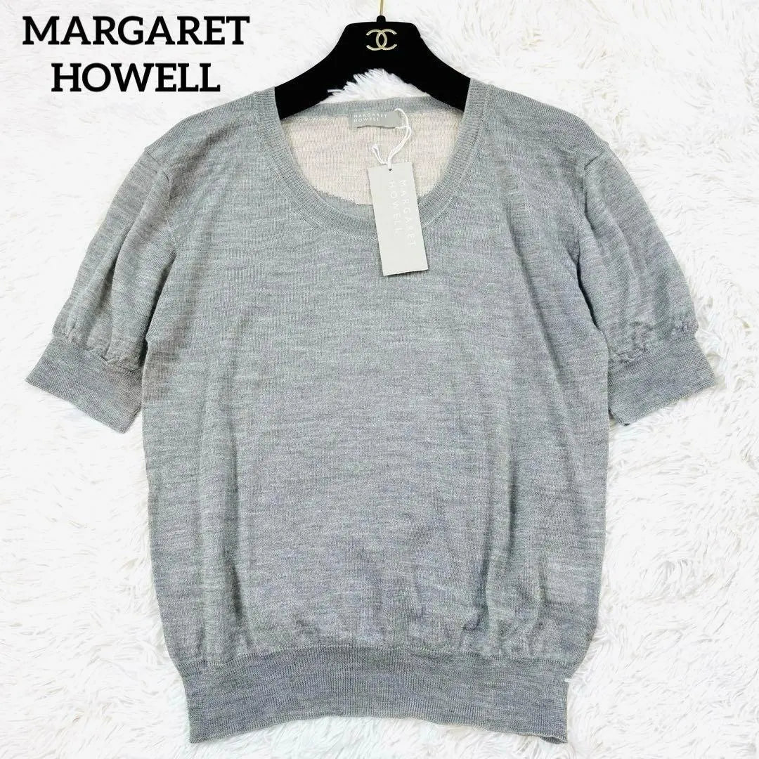 With new tags ✨ Margaret Howell Linen Silk Short Sleeve Knit Cut Saw Gray